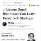 Small Business Lessons from High Tech