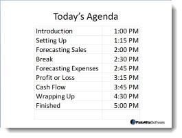 Easy Spreadsheet Plans A Session Or Meeting Planning Startups Stories