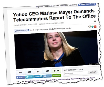 Marissa Mayer CEO of Yahoo Huffington Post