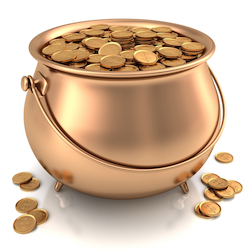 cash flow working capital Shutterstock pot of gold